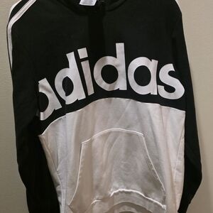 Adidas Black and White Hoodie